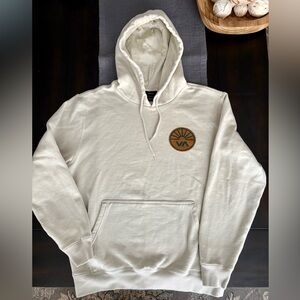 RVCA Off-White/Cream Hoodie with Logo